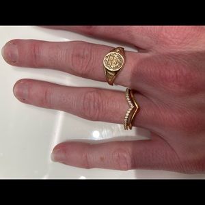 Pandora Beautiful Golden Rings $35 total